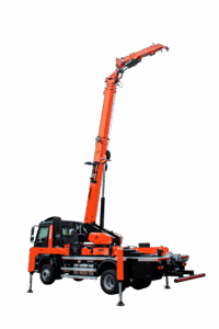 jekko-trx80-truck-mounted-crane-extension-isolated